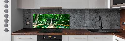 Panou sticlă decorativa bucătărie Cele mai multe Rainforest