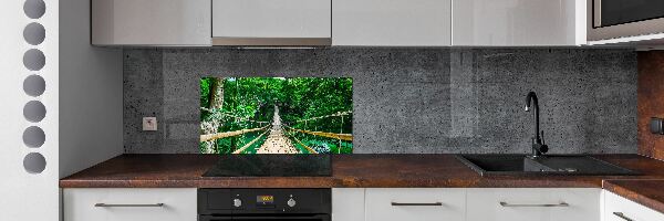 Panou sticlă decorativa bucătărie Cele mai multe Rainforest