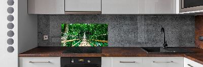 Panou sticlă decorativa bucătărie Cele mai multe Rainforest
