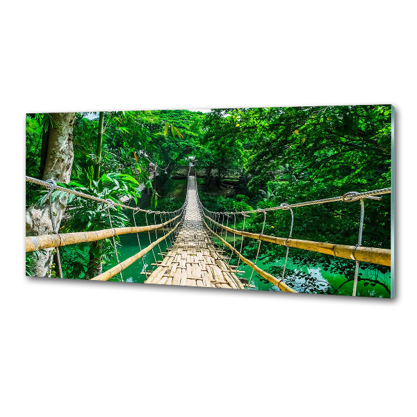 Panou sticlă decorativa bucătărie Cele mai multe Rainforest