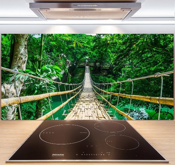 Panou sticlă decorativa bucătărie Cele mai multe Rainforest