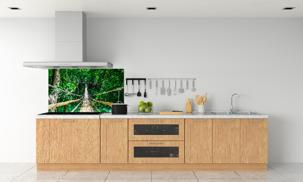 Panou sticlă decorativa bucătărie Cele mai multe Rainforest
