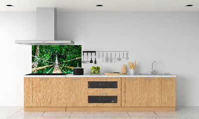 Panou sticlă decorativa bucătărie Cele mai multe Rainforest