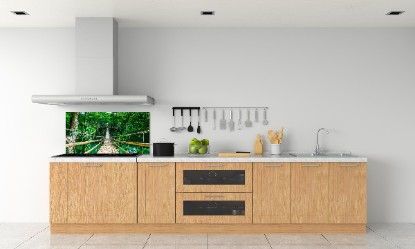 Panou sticlă decorativa bucătărie Cele mai multe Rainforest