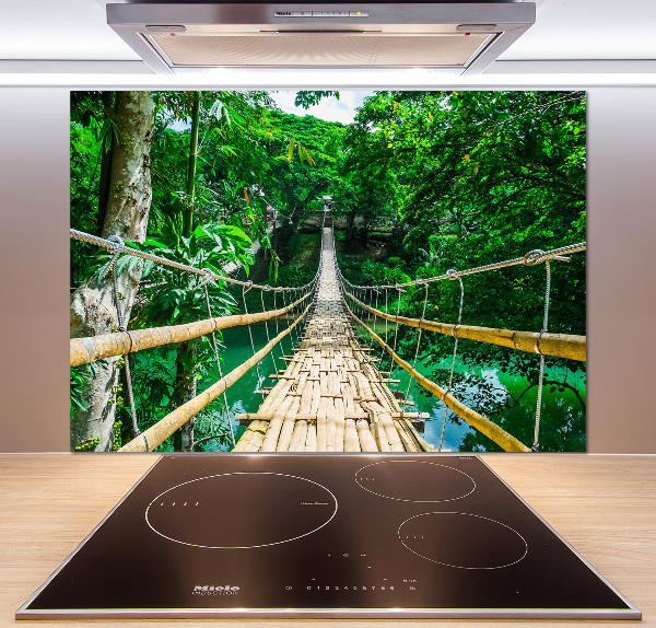 Panou sticlă decorativa bucătărie Cele mai multe Rainforest