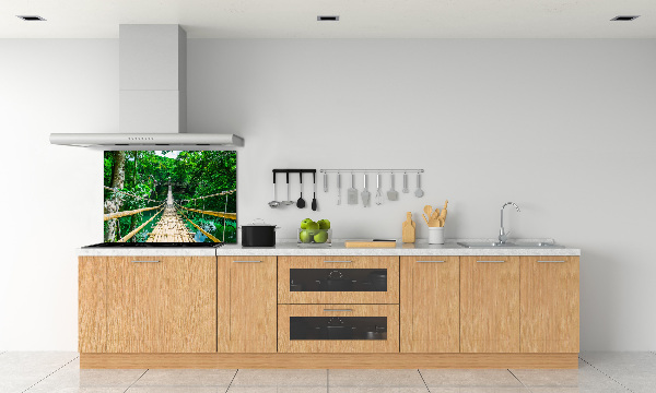 Panou sticlă decorativa bucătărie Cele mai multe Rainforest