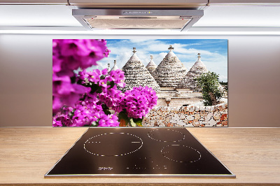 Panou sticla securizata bucatarie case trulli