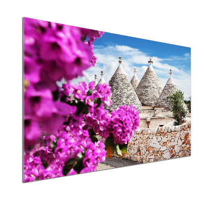 Panou sticla securizata bucatarie case trulli