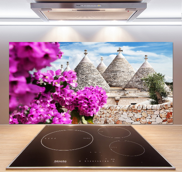 Panou sticla securizata bucatarie case trulli