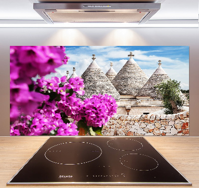 Panou sticla securizata bucatarie case trulli