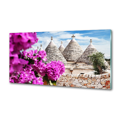 Panou sticla securizata bucatarie case trulli