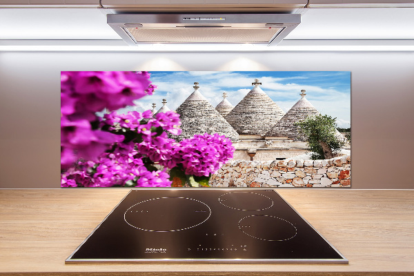 Panou sticla securizata bucatarie case trulli