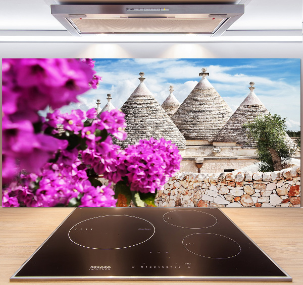 Panou sticla securizata bucatarie case trulli