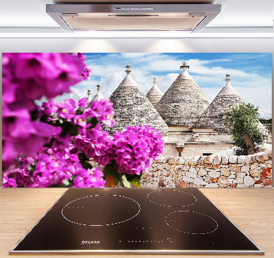 Panou sticla securizata bucatarie case trulli