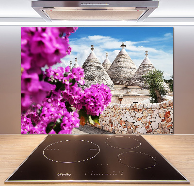 Panou sticla securizata bucatarie case trulli