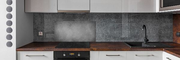 Panou sticlă bucătărie fundal de beton