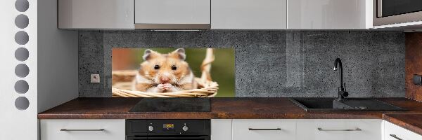 Sticlă bucătărie Hamster în coș