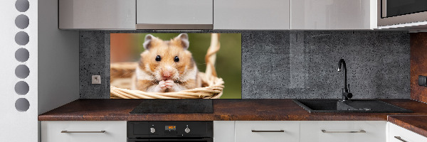 Sticlă bucătărie Hamster în coș