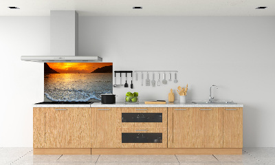 Sticlă pentru bucătărie Apus de soare pe mare