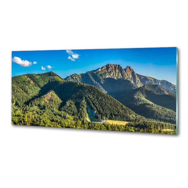 Sticlă pentru bucătărie panorama Tatra