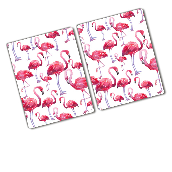 Tocător din sticlă Flamingos