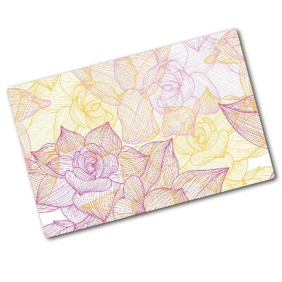 Tocător de bucătărie Model floral