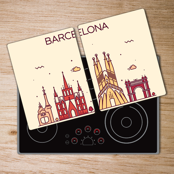 Tocător din sticlă Barcelona calitate inscripție