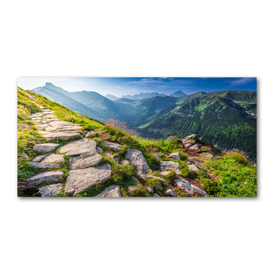Tablou sticlă Sunrise tatry