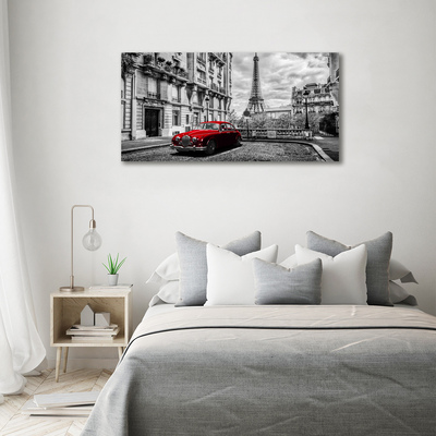 Fotografie imprimată pe sticlă Limuzina roșie