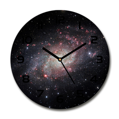 Ceas rotund de perete din sticlă Nebuloasă
