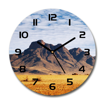Ceas perete din sticlă rotund Rocks din Namibia