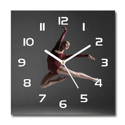 Ceas rotund de perete din sticlă dans modern