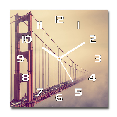 Ceas din sticlă rotund Podul din San Francisco