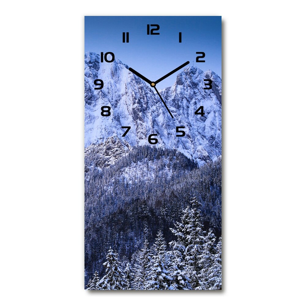 Ceas vertical de perete din sticlă Tatra Munții Giewont
