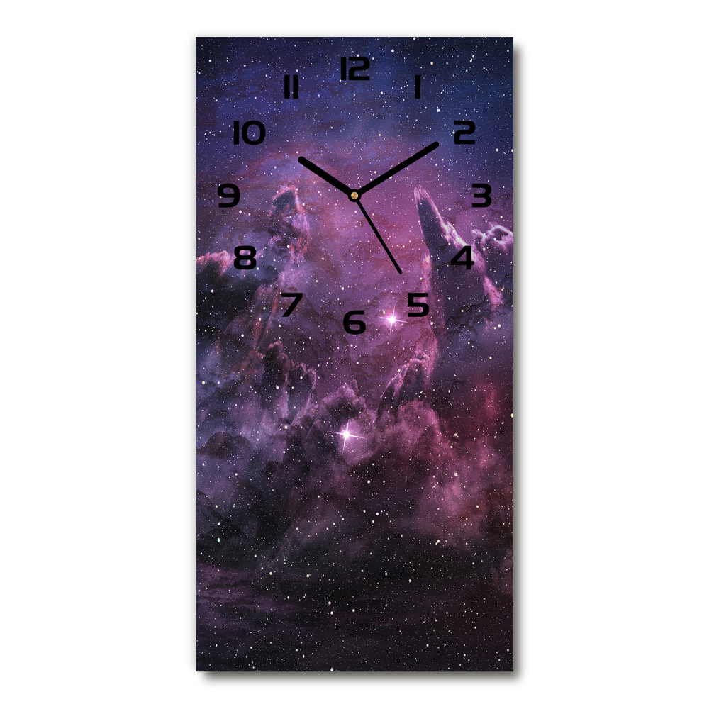 Ceas vertical de perete din sticlă Nebuloasă
