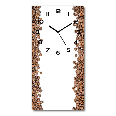 Ceas din sticlă dreptunghiular vertical Boabe de cafea