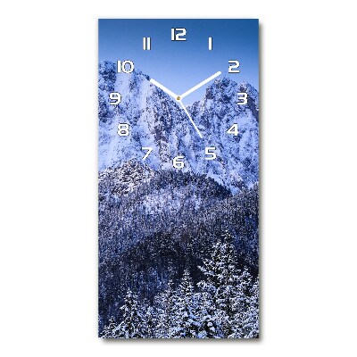 Ceas vertical de perete din sticlă Tatra Munții Giewont