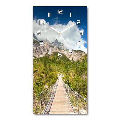 Ceas de sticlă pe perete vertical Pod suspendat