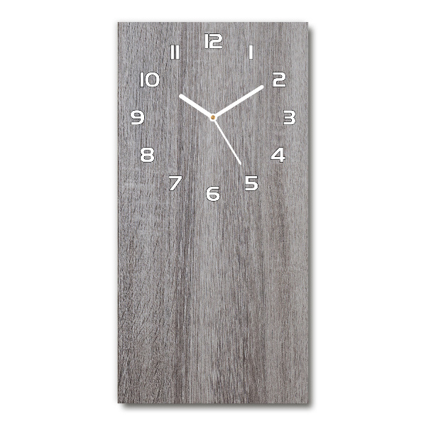 Ceas din sticlă dreptunghiular vertical Lemn