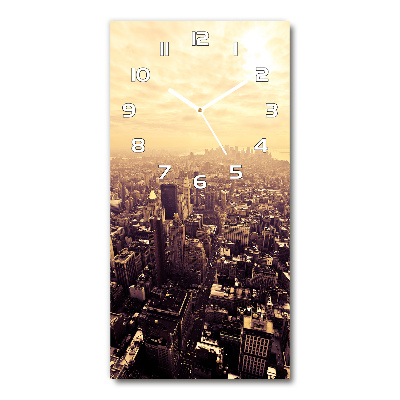 Ceas din sticlă dreptunghiular vertical Manhattan New York City