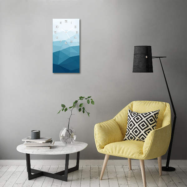 Ceas din sticlă dreptunghiular vertical Abstracție de fundal