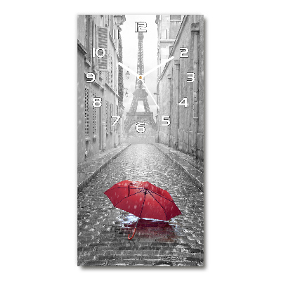 Ceas vertical de perete din sticlă umbrelă Franța