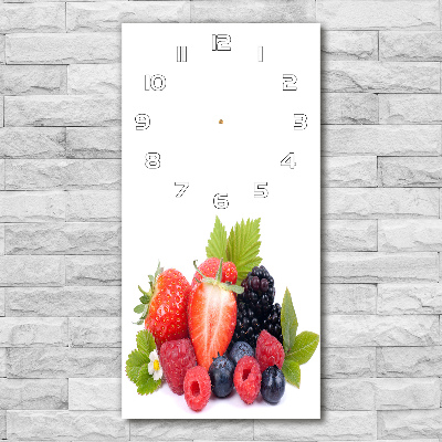Ceas din sticlă dreptunghiular vertical fructe de padure