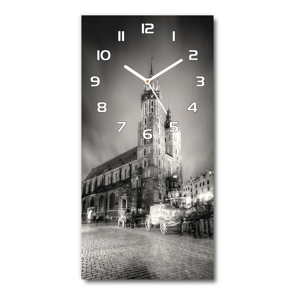 Ceas din sticlă dreptunghiular vertical Cracovia, Polonia