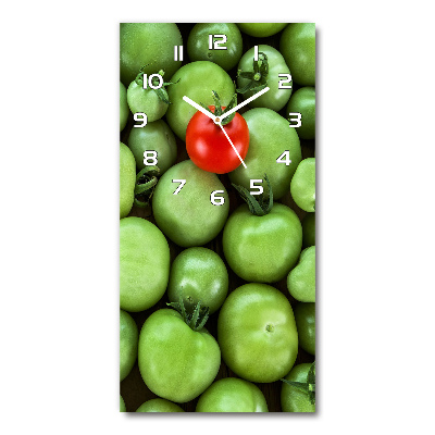 Ceas din sticlă dreptunghiular vertical tomate roșu
