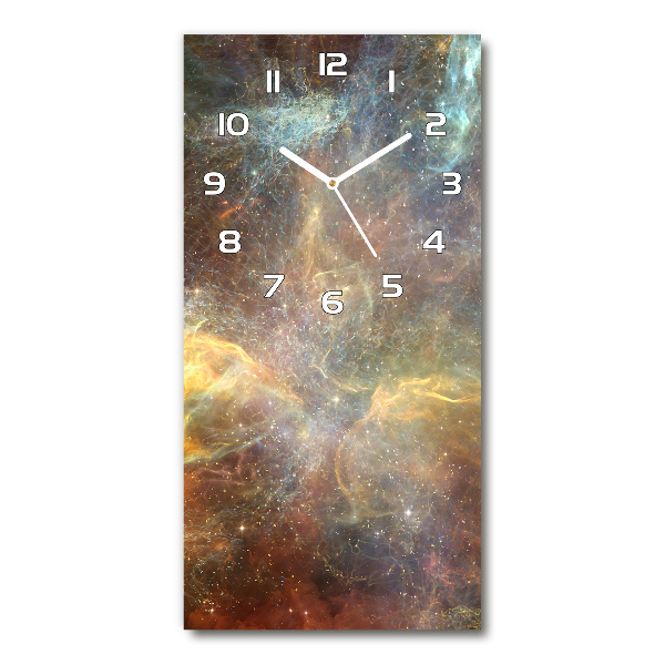 Ceas vertical de perete din sticlă Cosmos