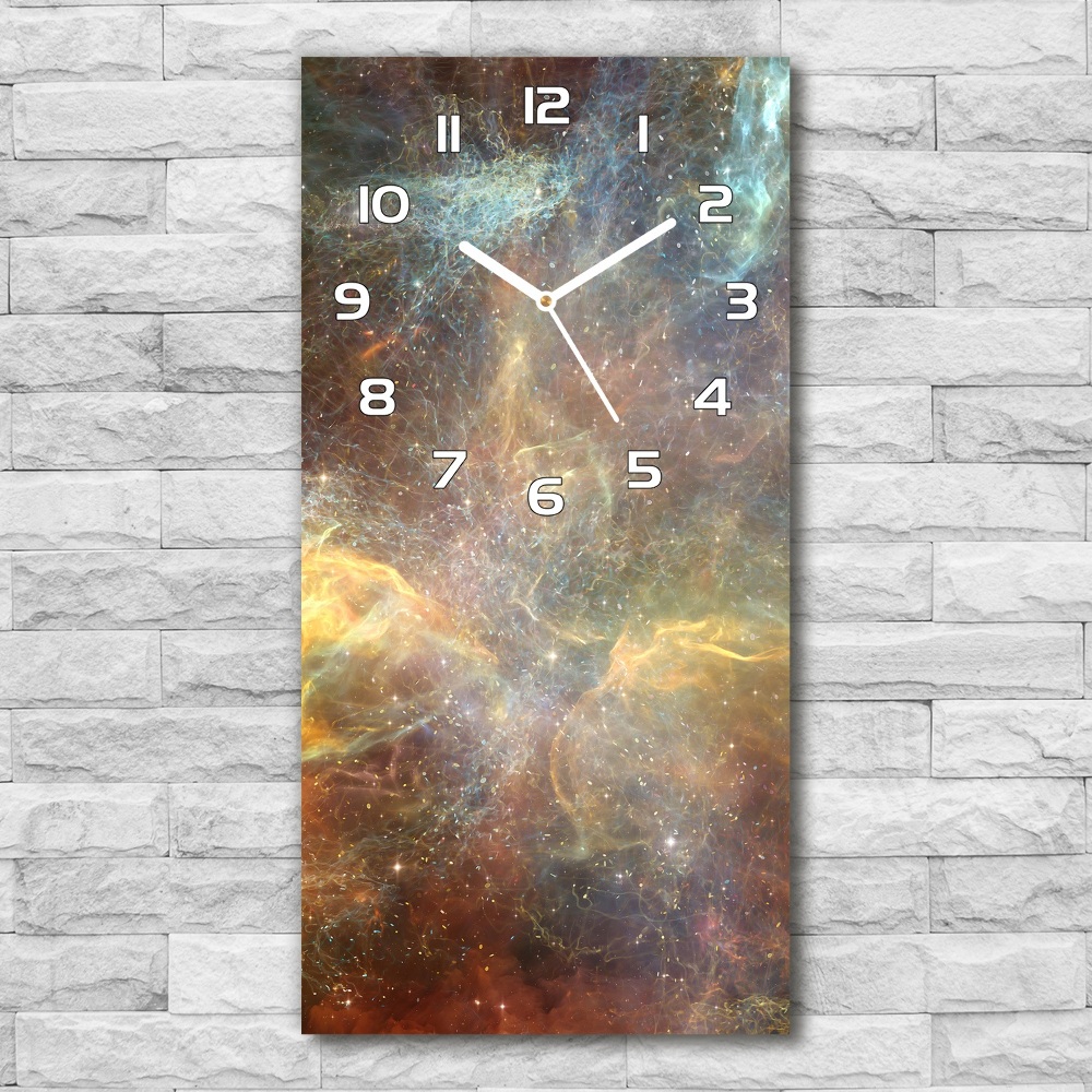 Ceas vertical de perete din sticlă Cosmos