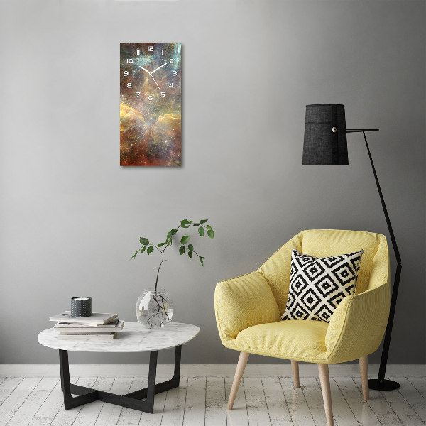 Ceas vertical de perete din sticlă Cosmos