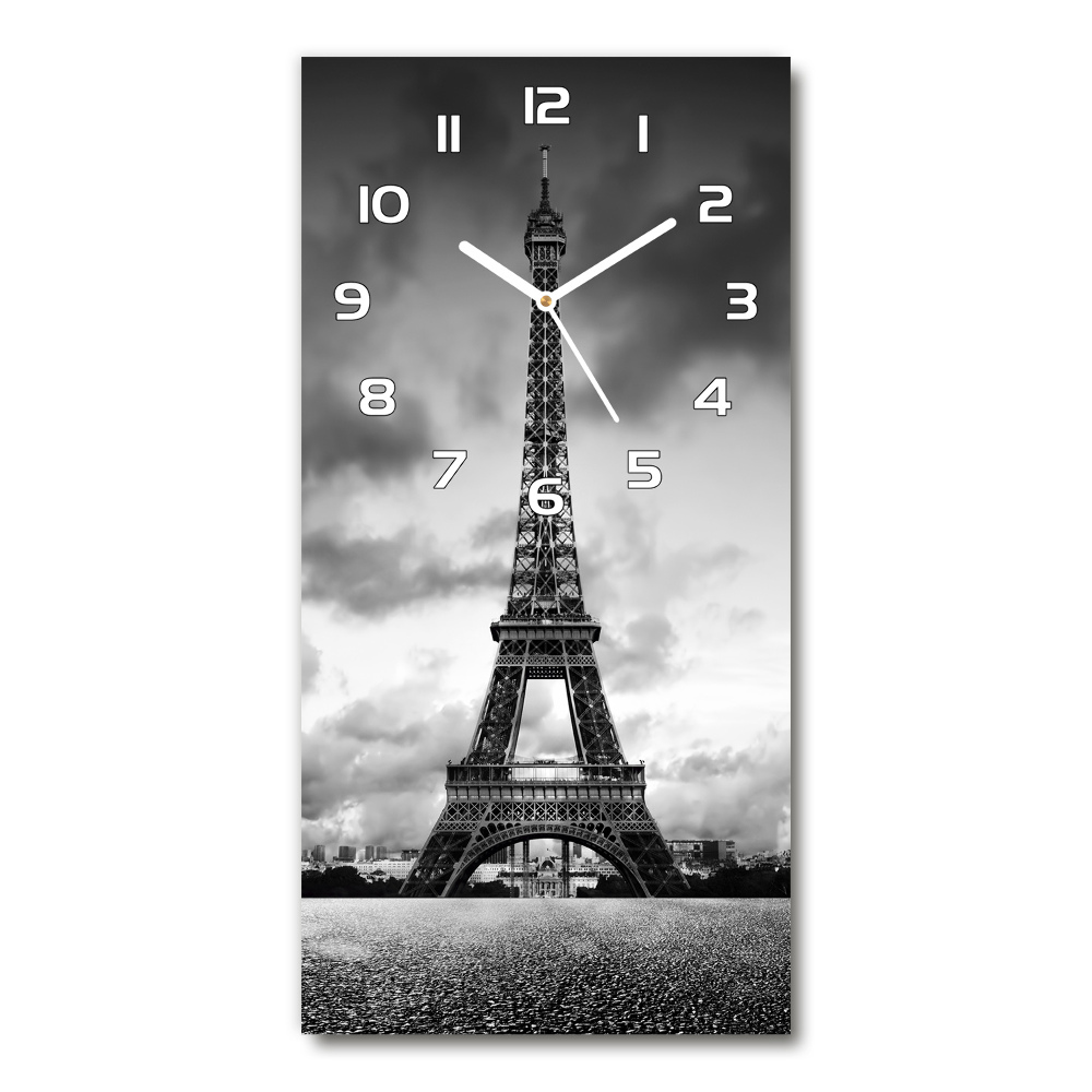 Ceas din sticlă dreptunghiular vertical Turnul Eiffel din Paris