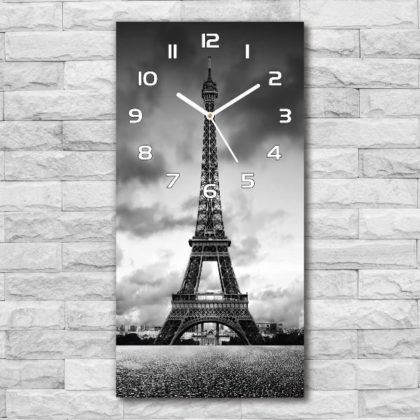 Ceas din sticlă dreptunghiular vertical Turnul Eiffel din Paris